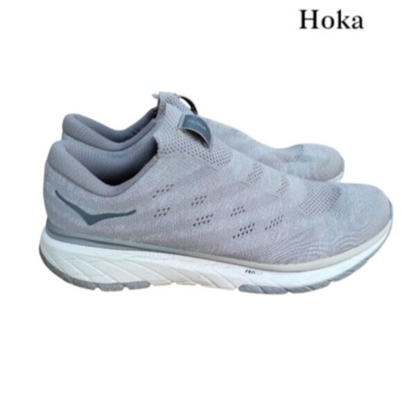 Hoka One CAVU 3 Slip On Athletic Tennis Shoe Gym Yoga Sneaker Lunar Gray Men 13 main image 4